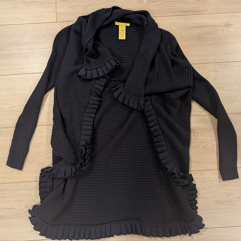 Catherine Malandrino Navy Textured Knit